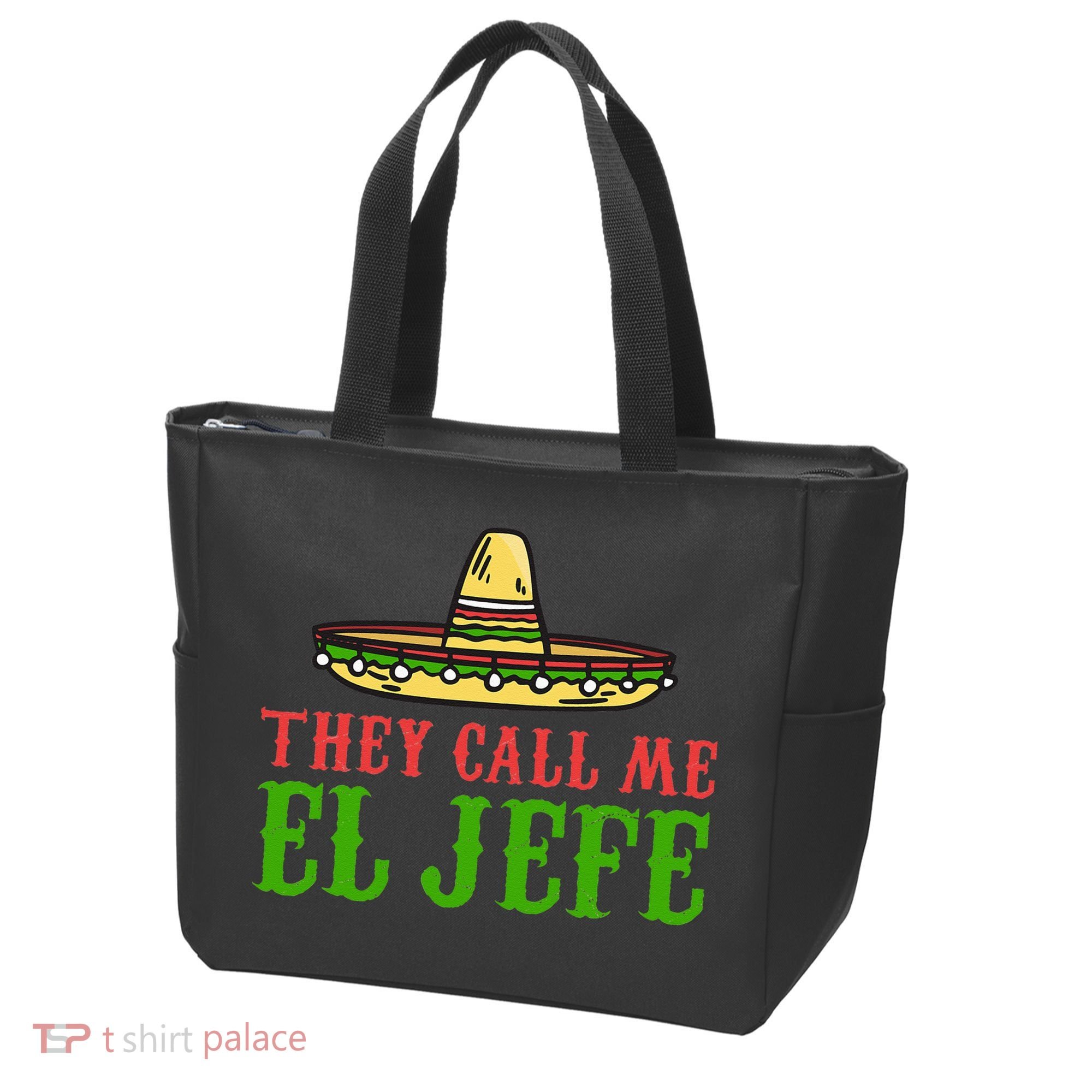 They Call Me El Jefe Mexican Bearded Men Tote Bag
