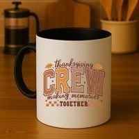 Thanksgiving Crew Making Memories Together Coffee Mug thumb 4
