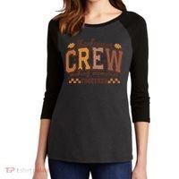 Thanksgiving Crew Making Memories Together Women's Tri-Blend 3/4-Sleeve Raglan Shirt thumb 2