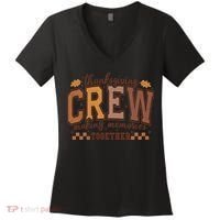 Thanksgiving Crew Making Memories Together Women's V-Neck T-Shirt thumb 0