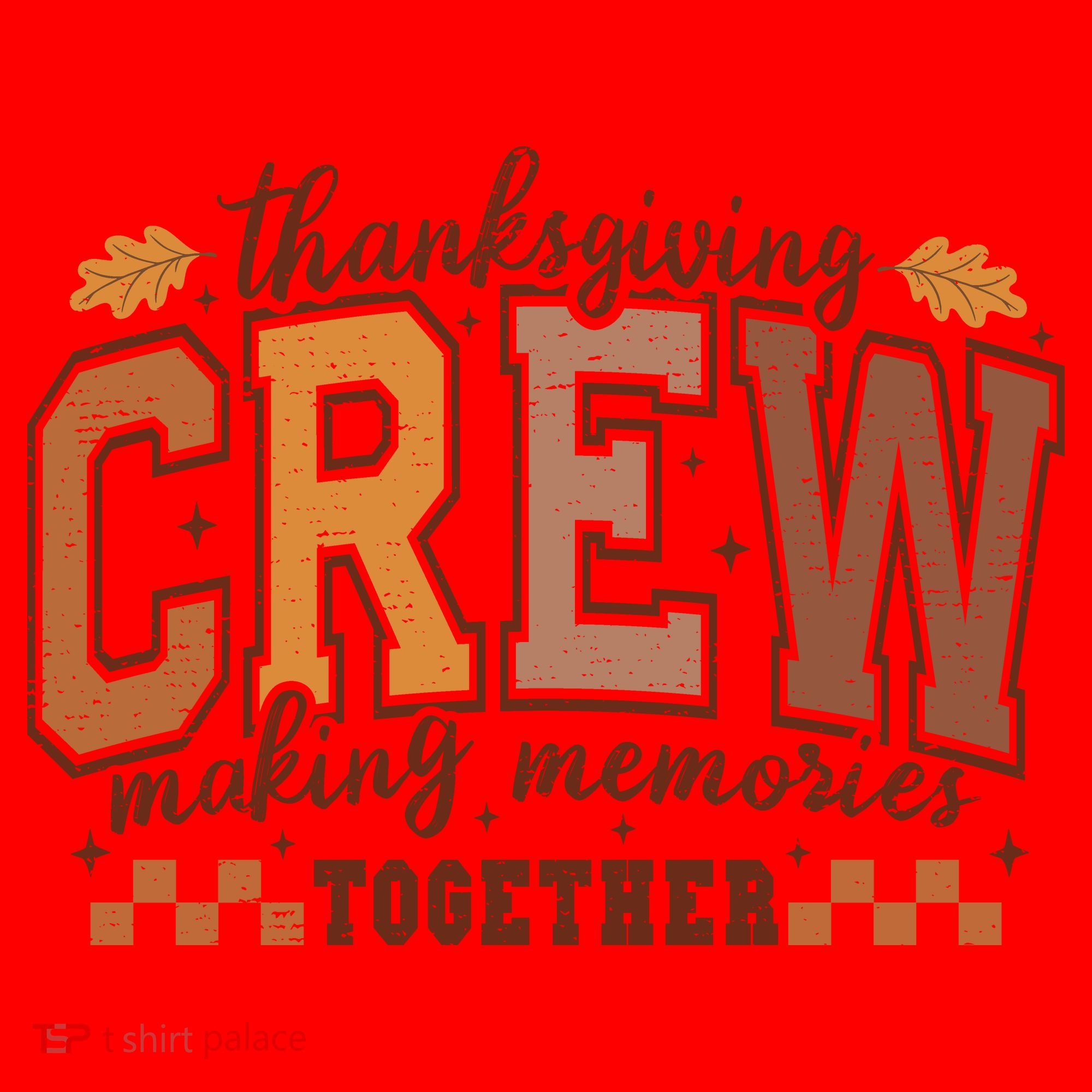 Thanksgiving Crew Making Memories Together Santa Hat