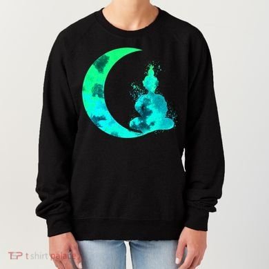 Turquoise Crescent Moon And Buddha Gift Women's Sweatshirt