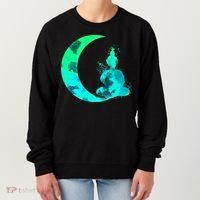 Turquoise Crescent Moon And Buddha Gift Women's Sweatshirt thumb 0