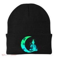 Turquoise Crescent Moon And Buddha Gift Beanie thumb 0