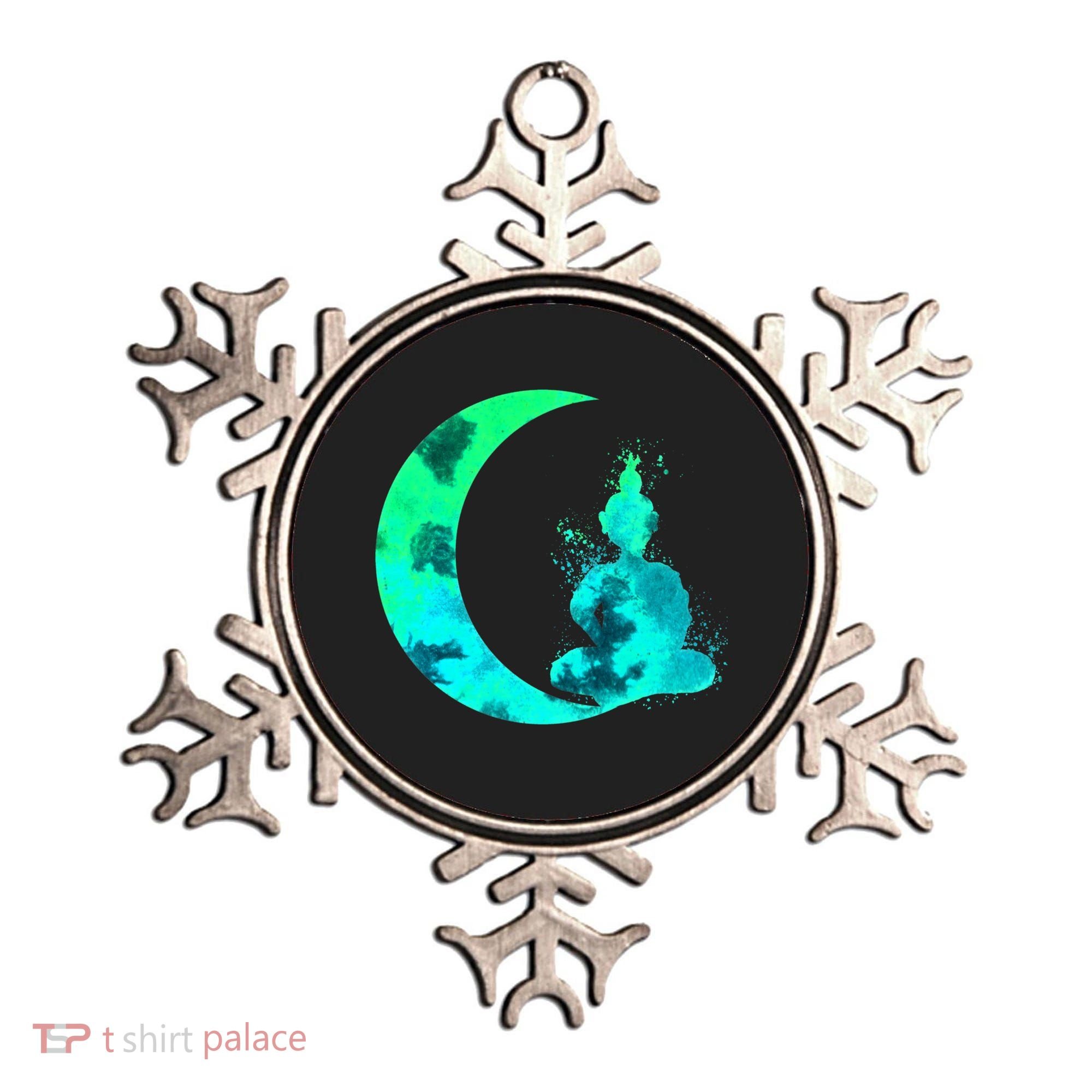 Turquoise Crescent Moon And Buddha Gift Ornament