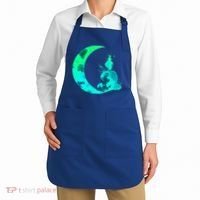Turquoise Crescent Moon And Buddha Gift Apron thumb 2