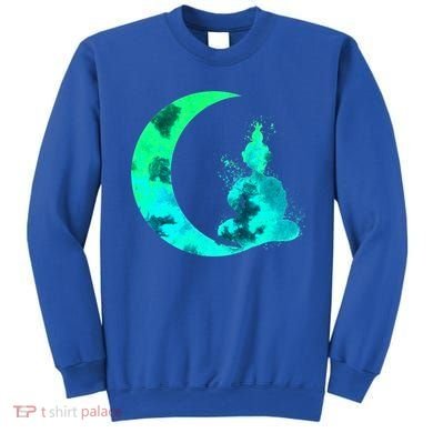 Turquoise Crescent Moon And Buddha Gift Sweatshirt