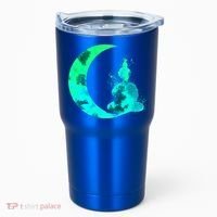Turquoise Crescent Moon And Buddha Gift Tumbler thumb 0