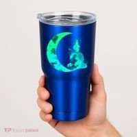 Turquoise Crescent Moon And Buddha Gift Tumbler thumb 2