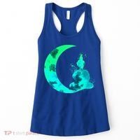 Turquoise Crescent Moon And Buddha Gift Women's Tank Top thumb 0