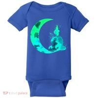 Turquoise Crescent Moon And Buddha Gift Baby Bodysuit thumb 0