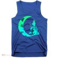 Turquoise Crescent Moon And Buddha Gift Tank Top thumb 0