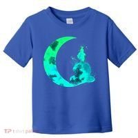 Turquoise Crescent Moon And Buddha Gift Toddler T-Shirt thumb 0