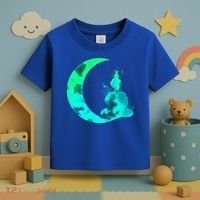 Turquoise Crescent Moon And Buddha Gift Toddler T-Shirt thumb 3