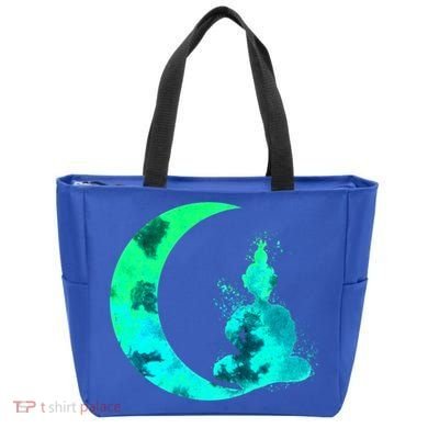 Turquoise Crescent Moon And Buddha Gift Tote Bag