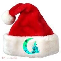 Turquoise Crescent Moon And Buddha Gift Santa Hat thumb 0