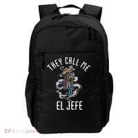 They Call Me El Jefe Mexican Boss Chef Sheriff Sombrero Backpack thumb 0