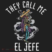 They Call Me El Jefe Mexican Boss Chef Sheriff Sombrero Beanie thumb 2