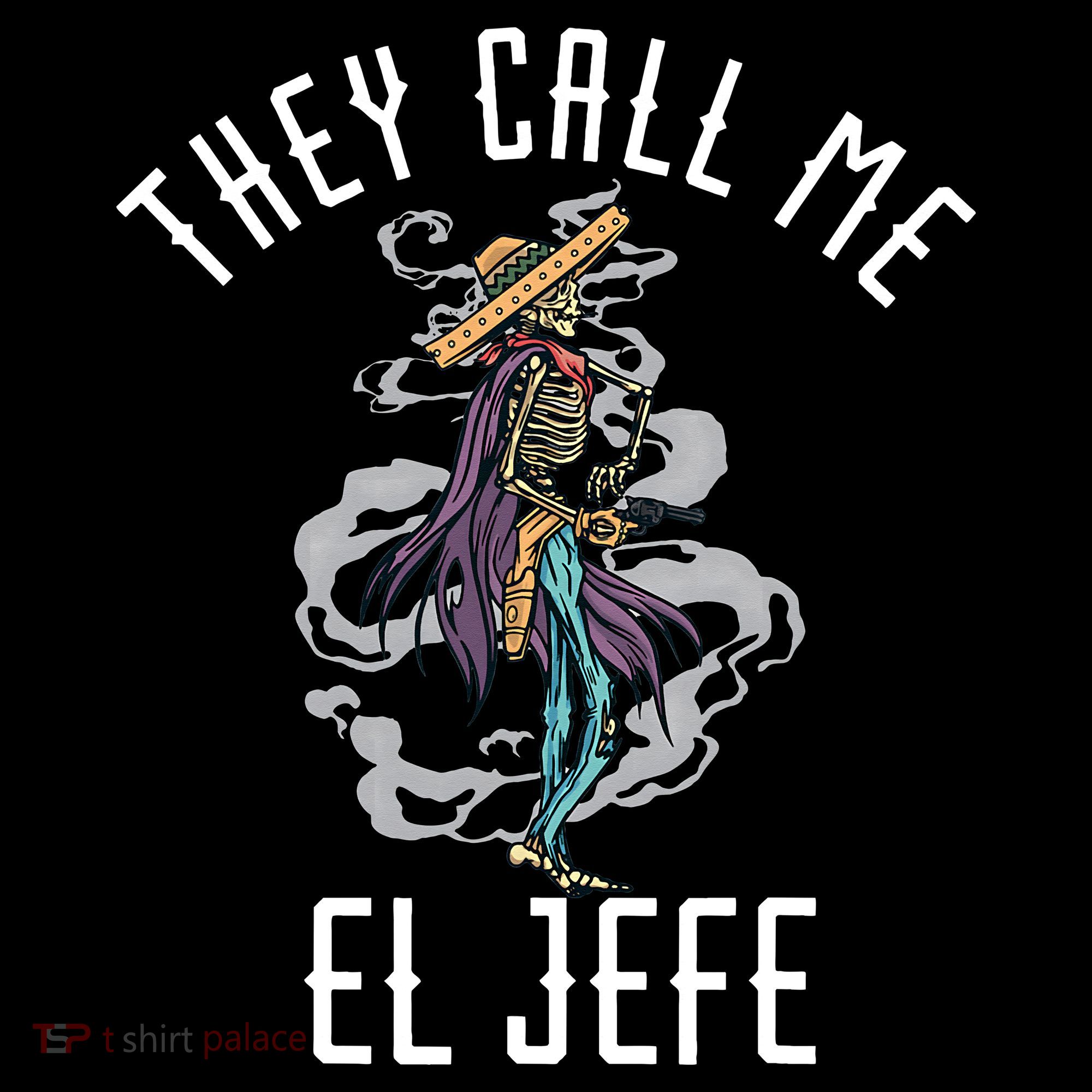 They Call Me El Jefe Mexican Boss Chef Sheriff Sombrero Women's Hoodie
