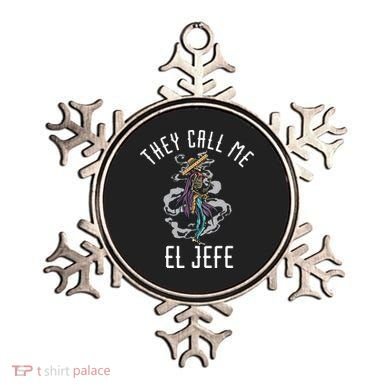 They Call Me El Jefe Mexican Boss Chef Sheriff Sombrero Ornament