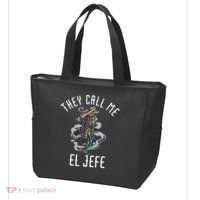 They Call Me El Jefe Mexican Boss Chef Sheriff Sombrero Tote Bag thumb 3