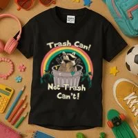 Trash Can Not Talker Can’T Kids T-Shirt thumb 3