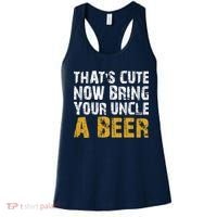 That's Cute Now Bring Your Uncle A Beer Shirt Father's Day Women's Tank Top thumb 0
