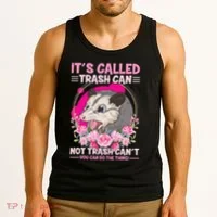 Trash Can Not Trash Can´t Funny Opossum Tank Top thumb 3