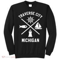 Traverse City Northern Michigan Sailing Boating Sweatshirt thumb 0