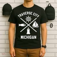Traverse City Northern Michigan Sailing Boating T-Shirt thumb 6