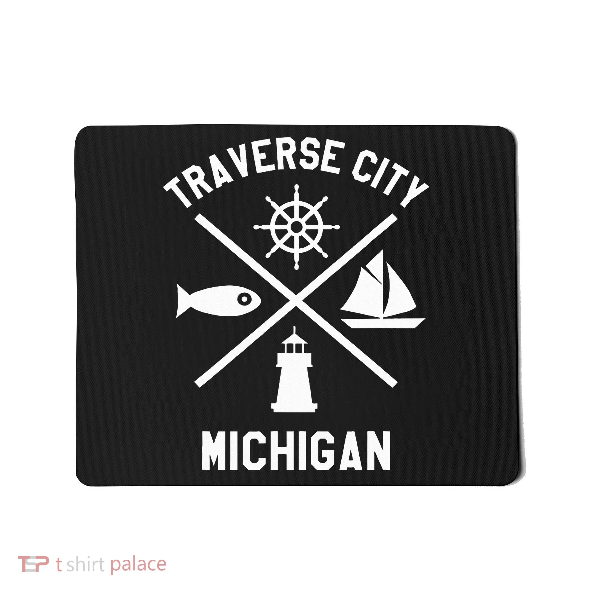 Traverse City Northern Michigan Sailing Boating Mousepad