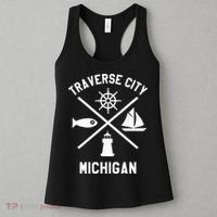 Traverse City Northern Michigan Sailing Boating Women's Tank Top thumb 3