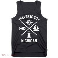 Traverse City Northern Michigan Sailing Boating Tank Top thumb 0