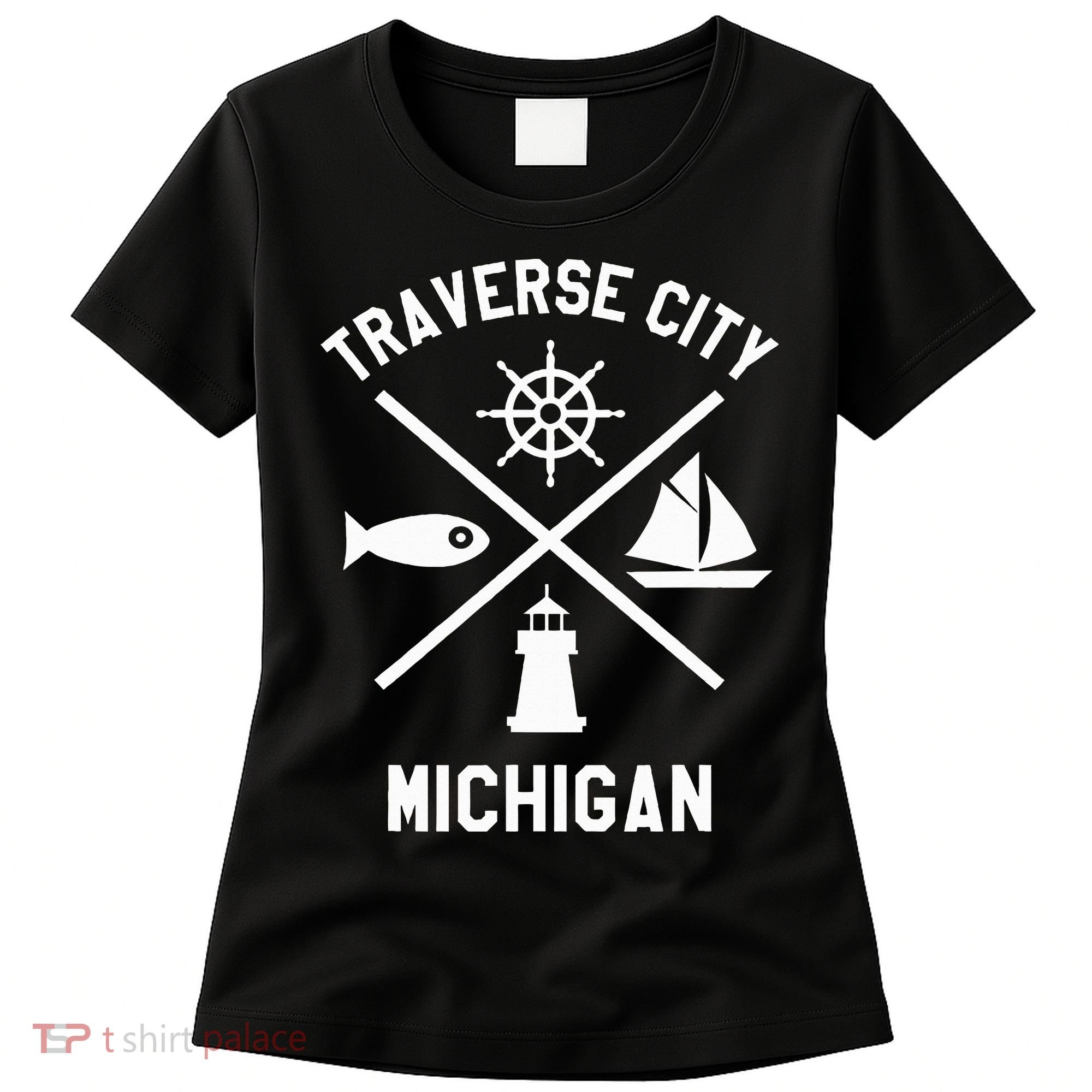 Traverse City Northern Michigan Sailing Boating Women's T-Shirt