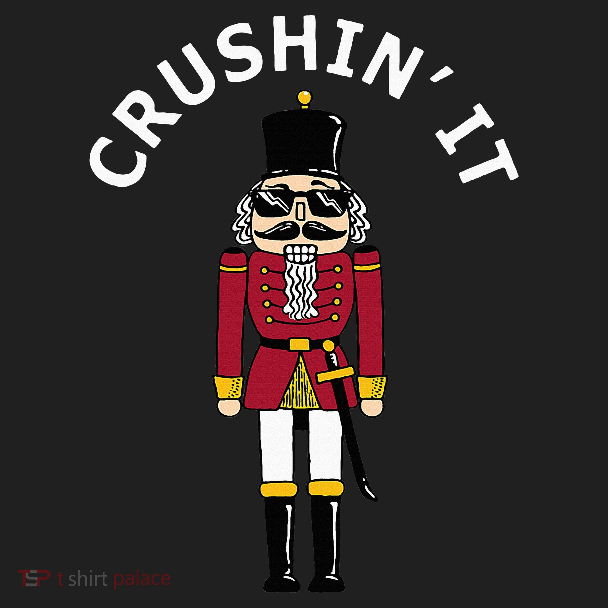 Trendy Christmas Nutcracker Crushin It Women's Sweatshirt