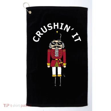 Trendy Christmas Nutcracker Crushin It Golf Towel