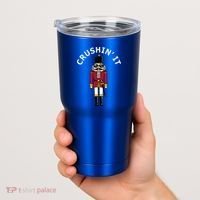 Trendy Christmas Nutcracker Crushin It Tumbler thumb 2