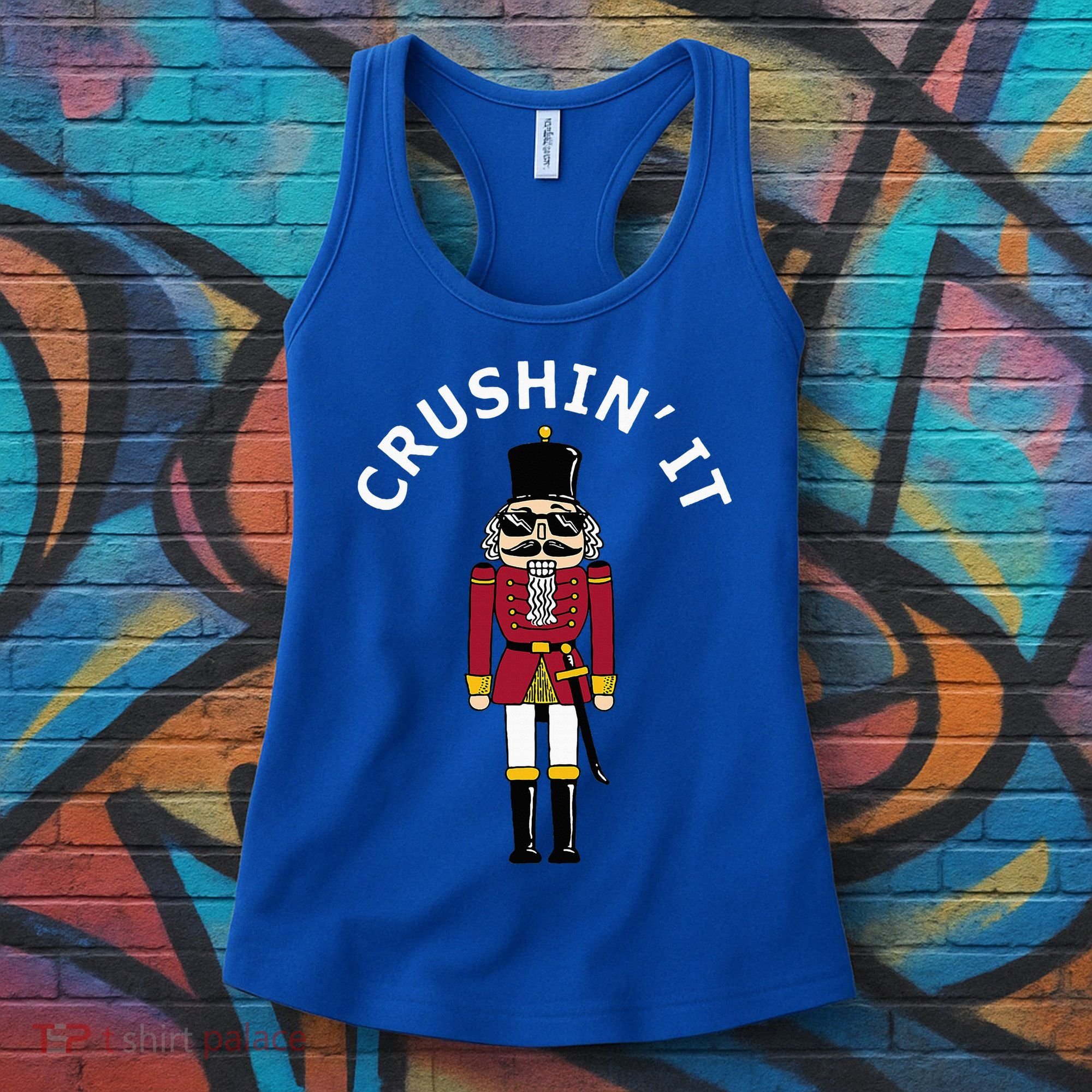 Trendy Christmas Nutcracker Crushin It Women's Tank Top