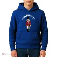 Trendy Christmas Nutcracker Crushin It Kids Hoodie thumb 4