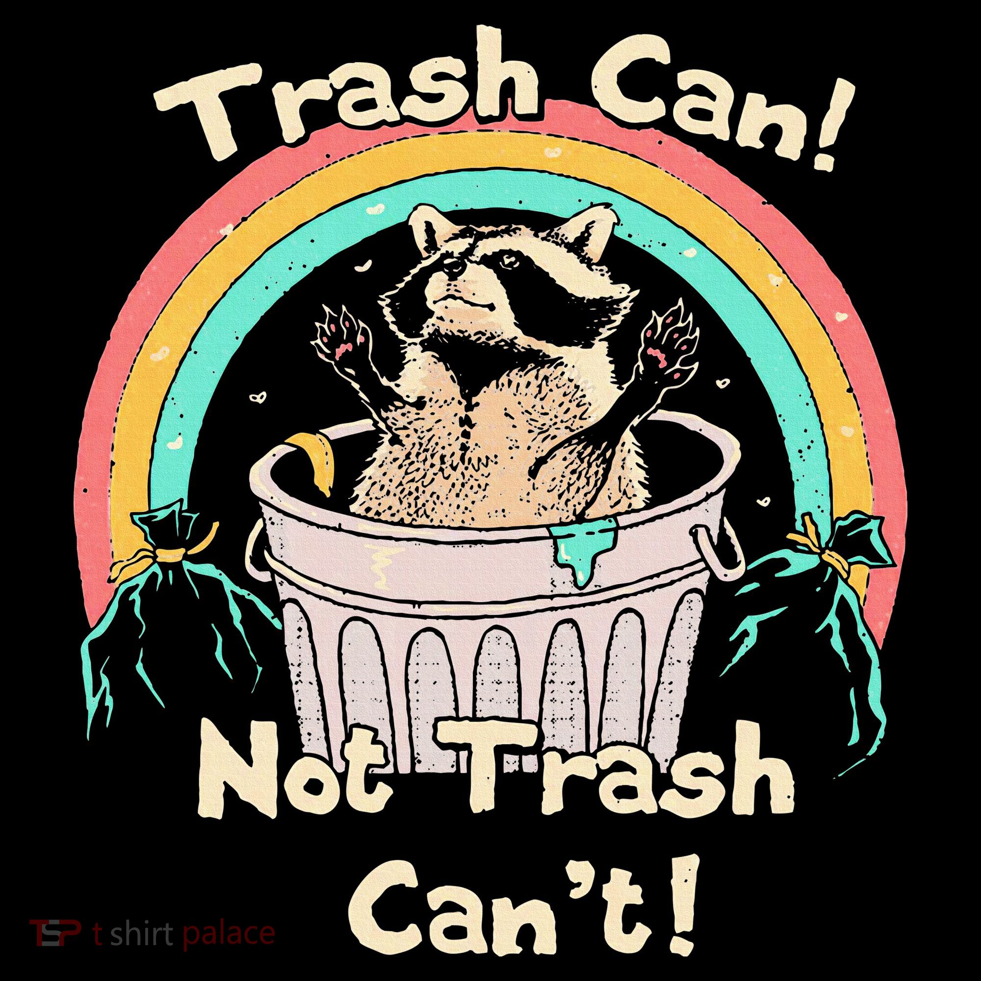 Trash Can Not Trash CanT Funny Raccoon Mousepad