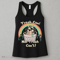 Trash Can Not Trash CanT Funny Raccoon Women's Tank Top thumb 3