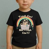 Trash Can Not Trash CanT Funny Raccoon Toddler T-Shirt thumb 2