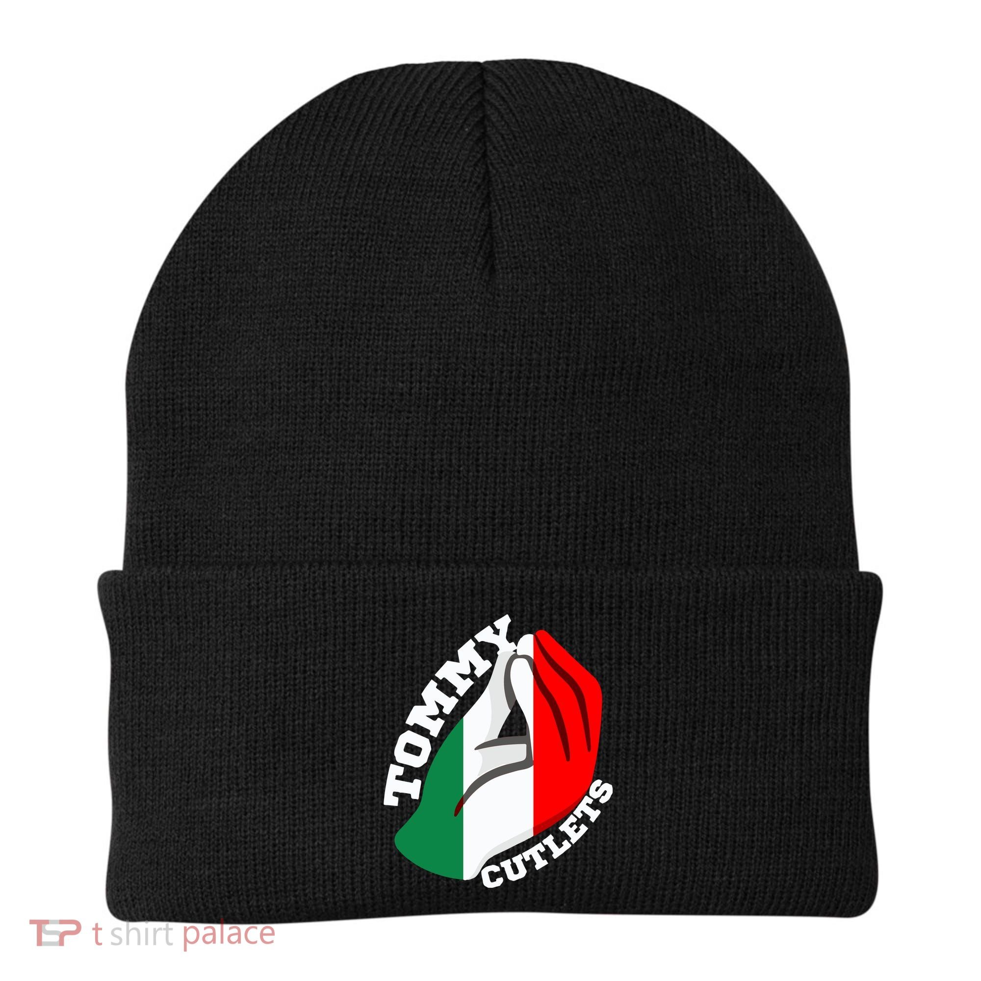 Tommy Cutlets New York Italian Flag Football Beanie