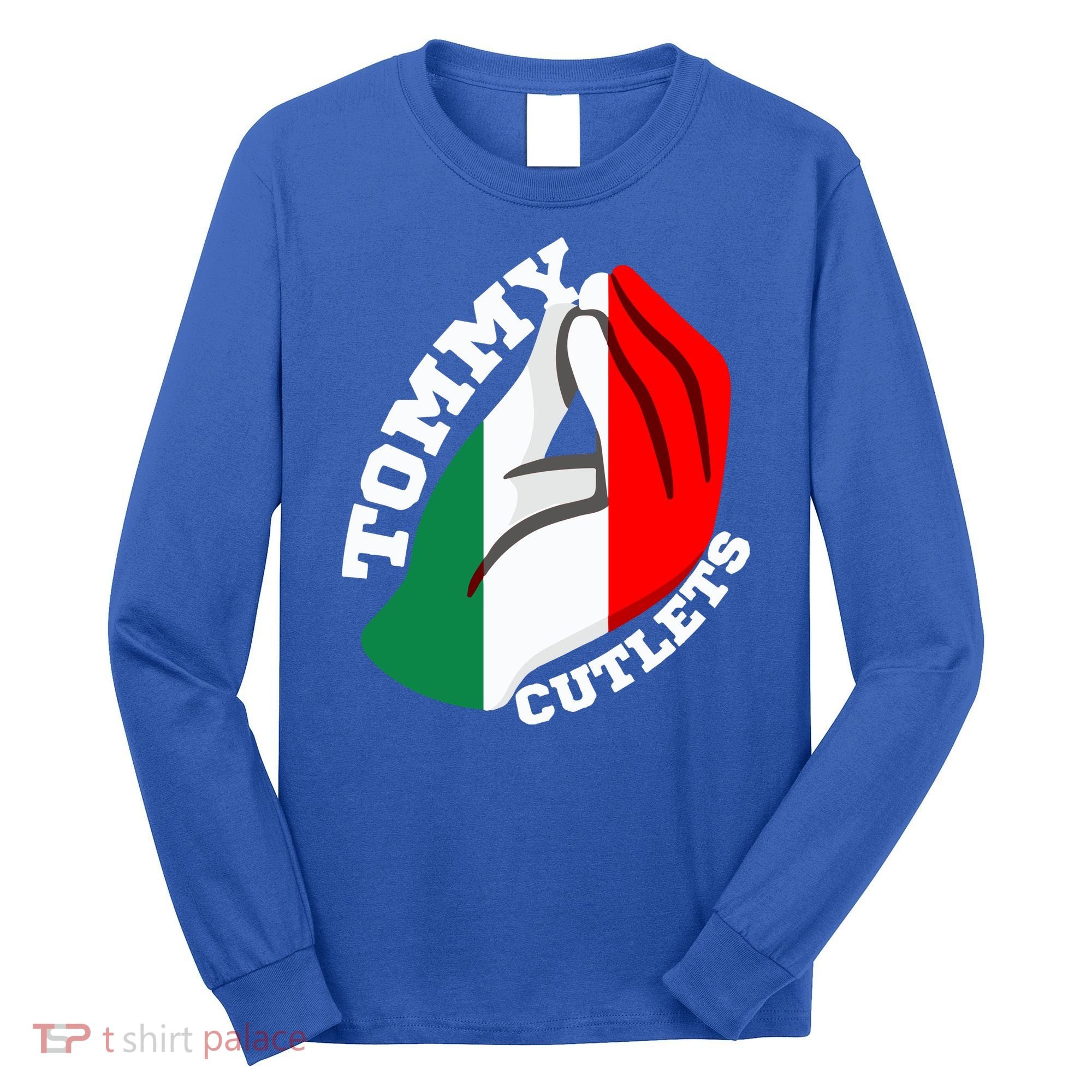 Tommy Cutlets New York Italian Flag Football Long Sleeve Shirt
