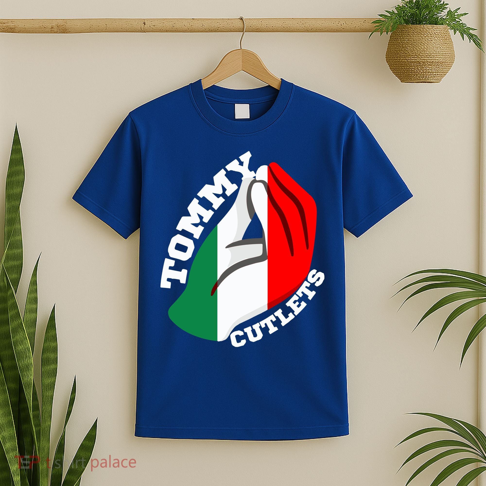 Tommy Cutlets New York Italian Flag Football T-Shirt