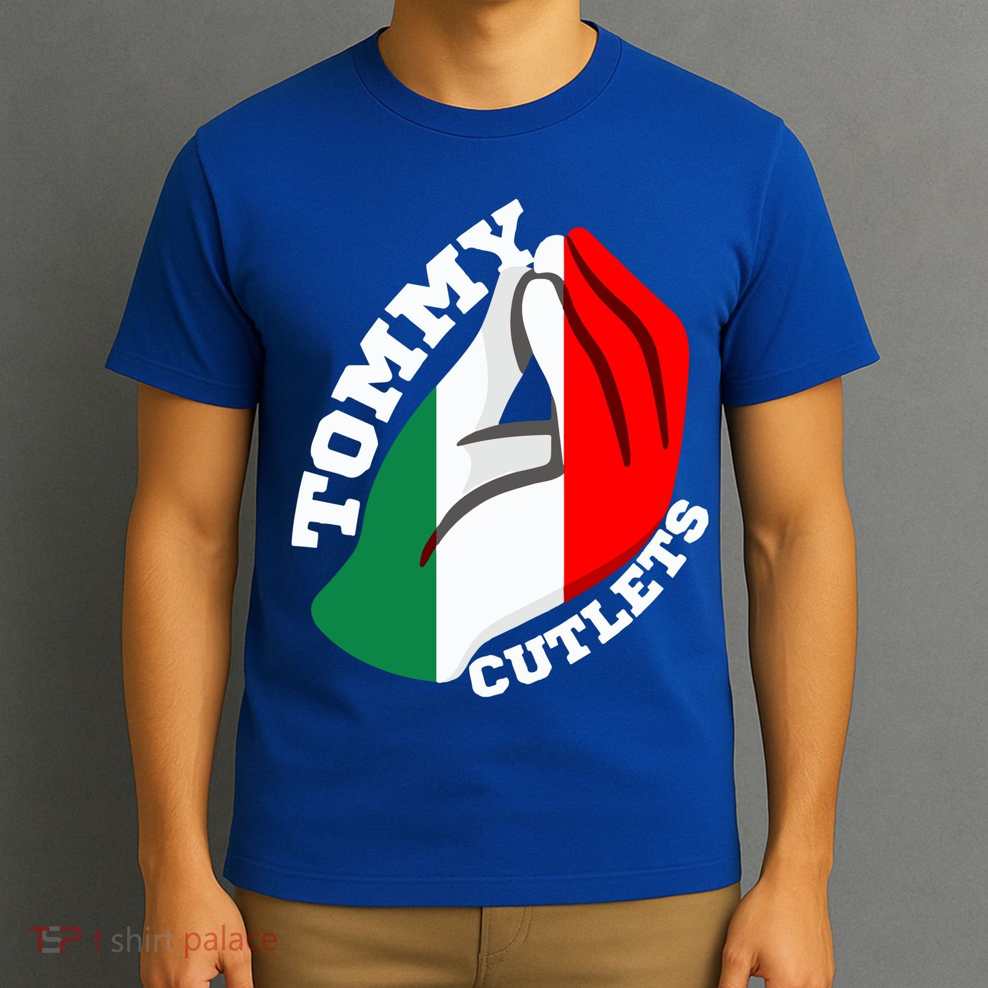 Tommy Cutlets New York Italian Flag Football T-Shirt