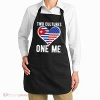 Two Cultures One Me Cuban American Heart Flag Apron thumb 2