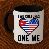 Two Cultures One Me Cuban American Heart Flag Coffee Mug thumb 2