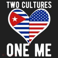 Two Cultures One Me Cuban American Heart Flag Beanie thumb 2
