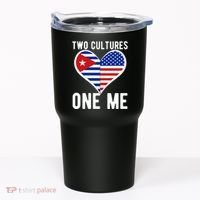 Two Cultures One Me Cuban American Heart Flag Tumbler thumb 0
